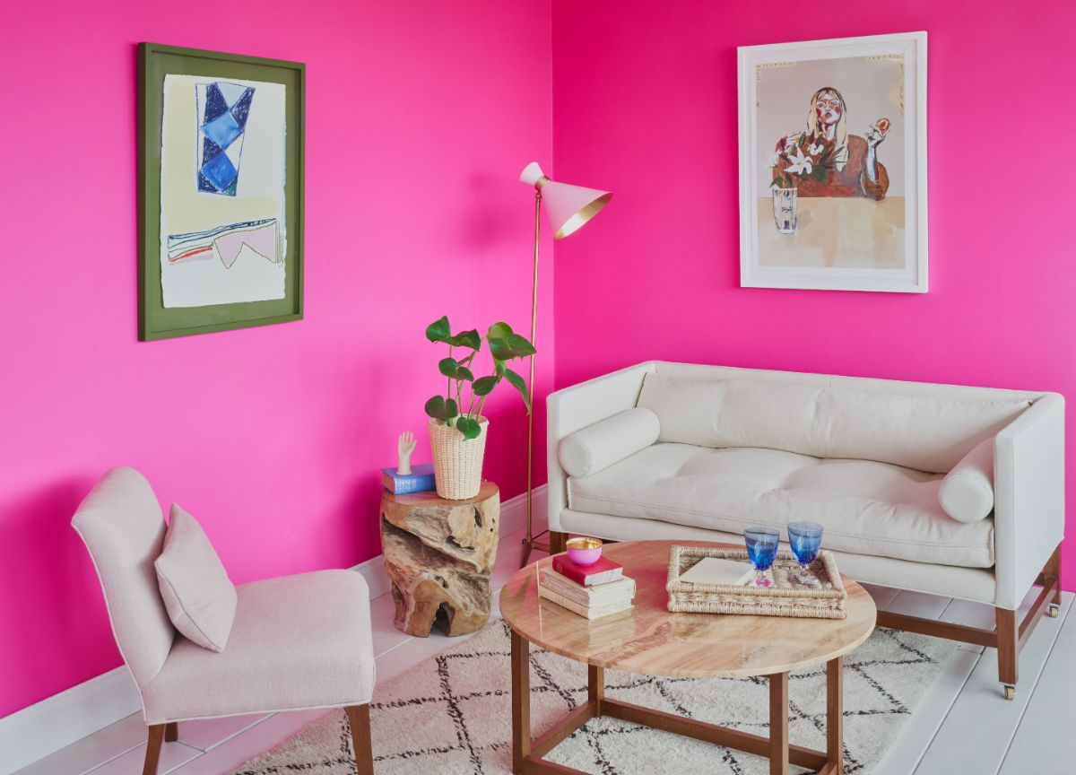 Barbiecore Interiors: Hot Pink - Ftt-006™ - is Mylands' Colour of the
