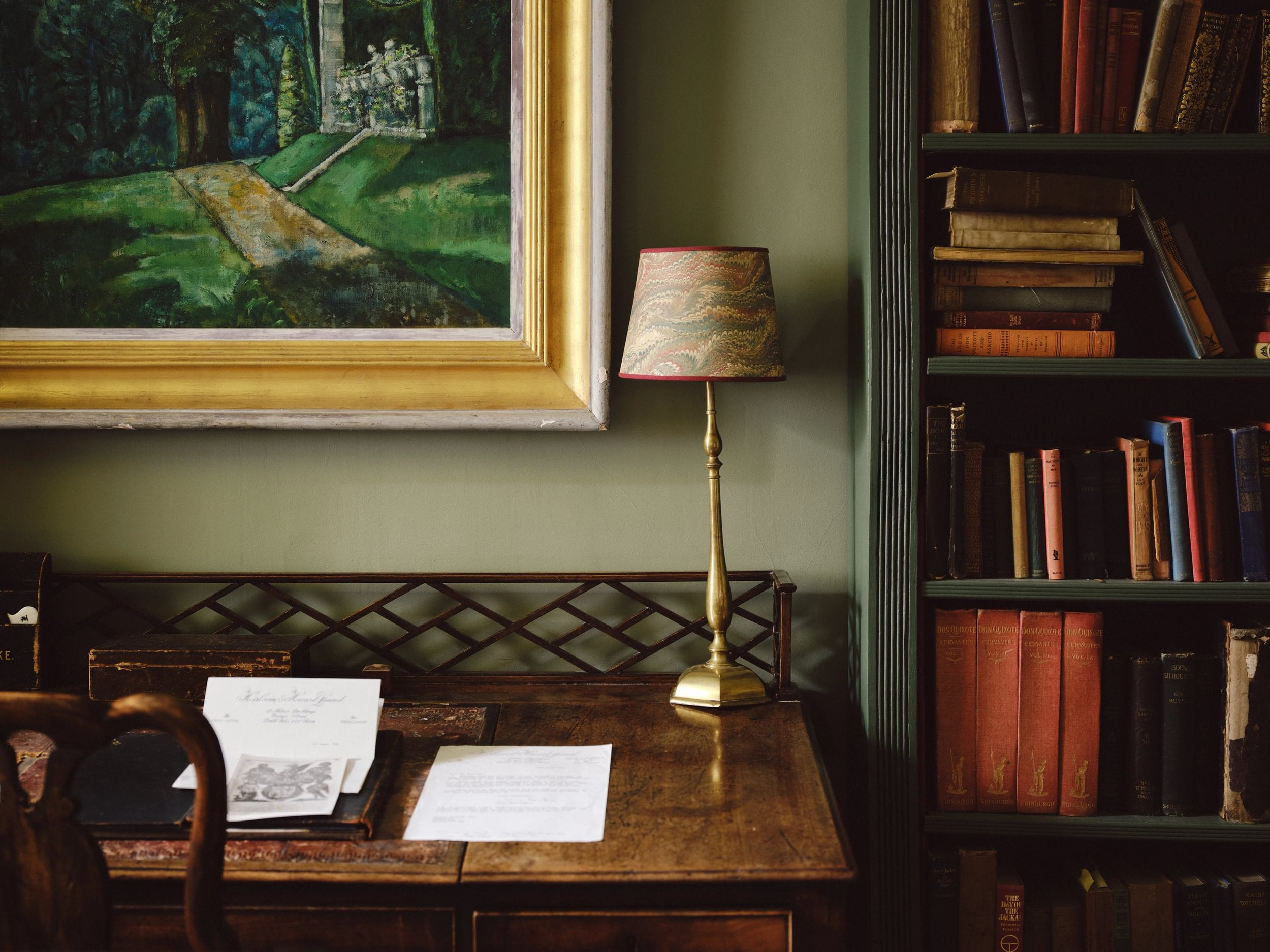 Mapperton House_Office_Serpentine (Walls)_Brompton Road (bookcase)