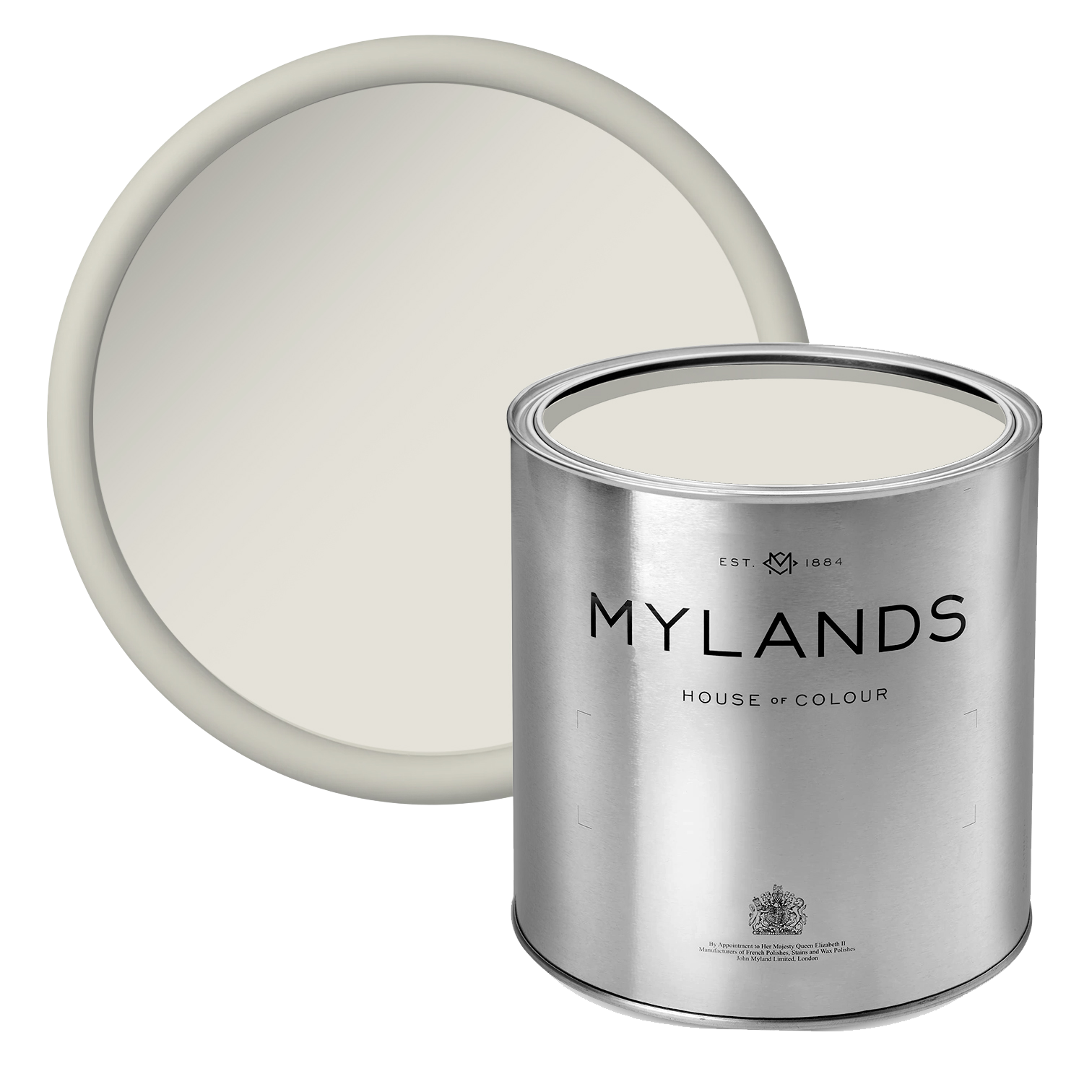 Beata White BH.01 - Beata Heuman's go-to white Mylands paint in tin