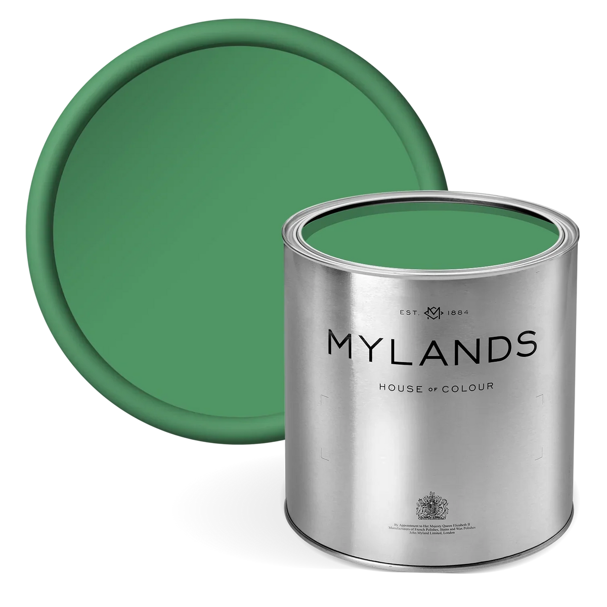 FTT-011™ - CSO Green - Mylands tropical green paint in tin