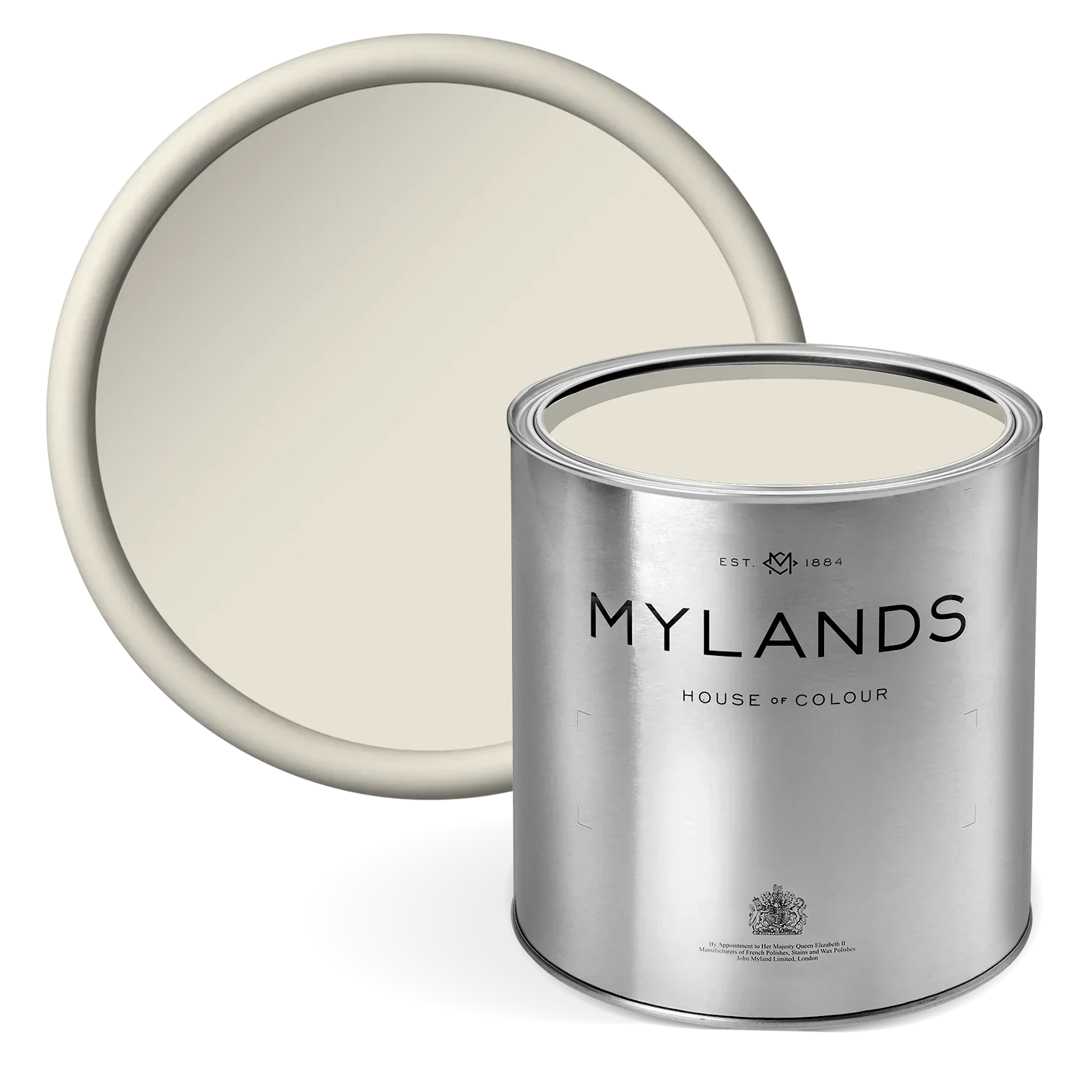 St Martins™ No.37 - light stone paint colour in mylands tin with matching lid