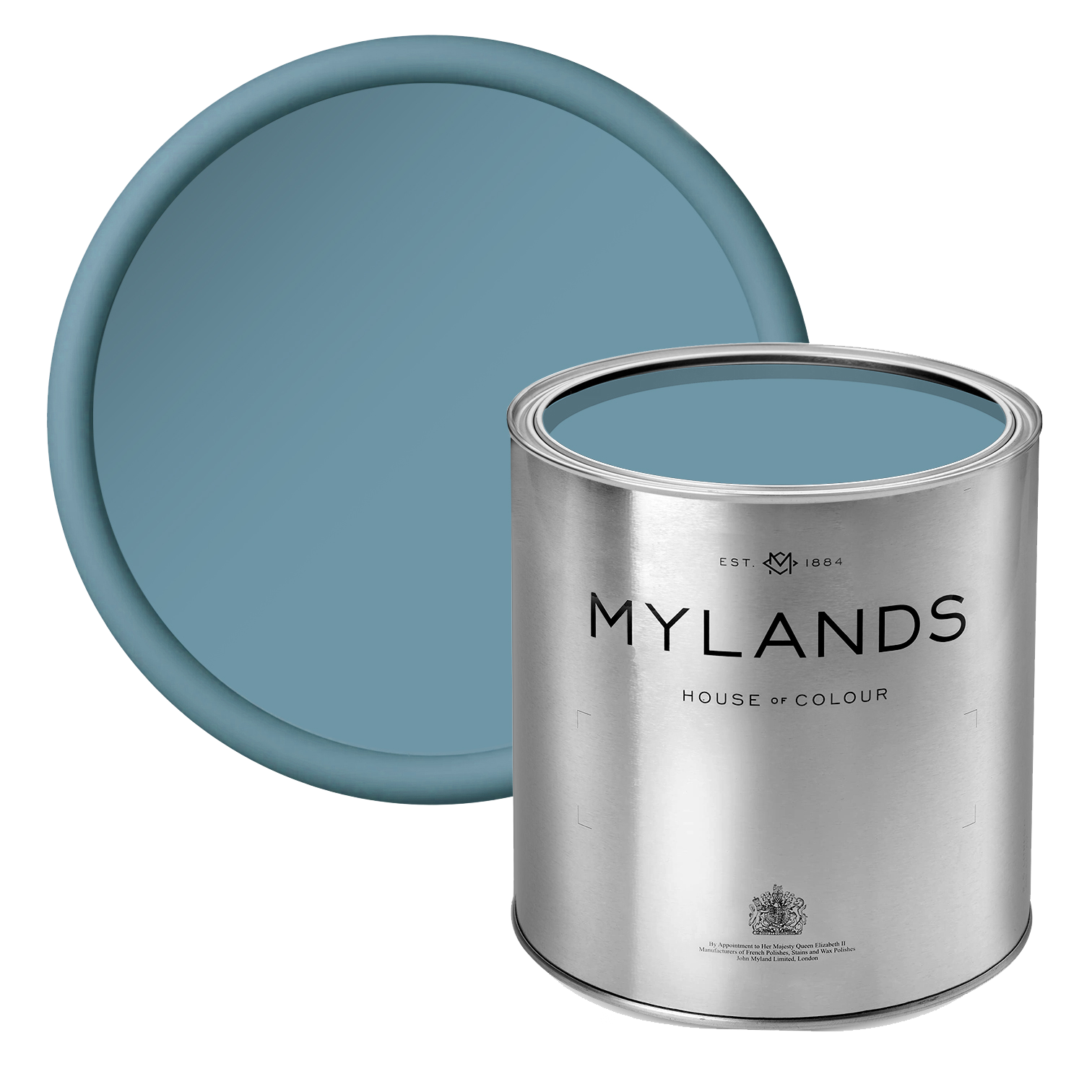 Stockholm BH.11 - Mylands sky blue paint in tin