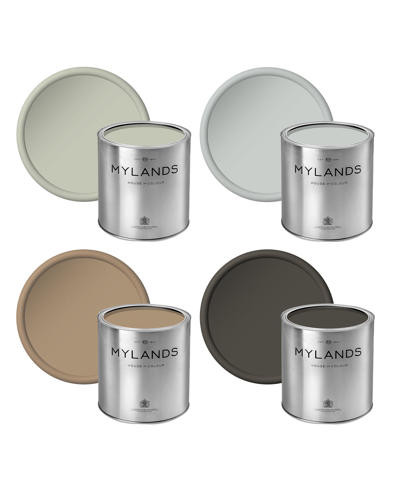 Beata's Mid & Dark Neutrals - Sample Pots Set of 4