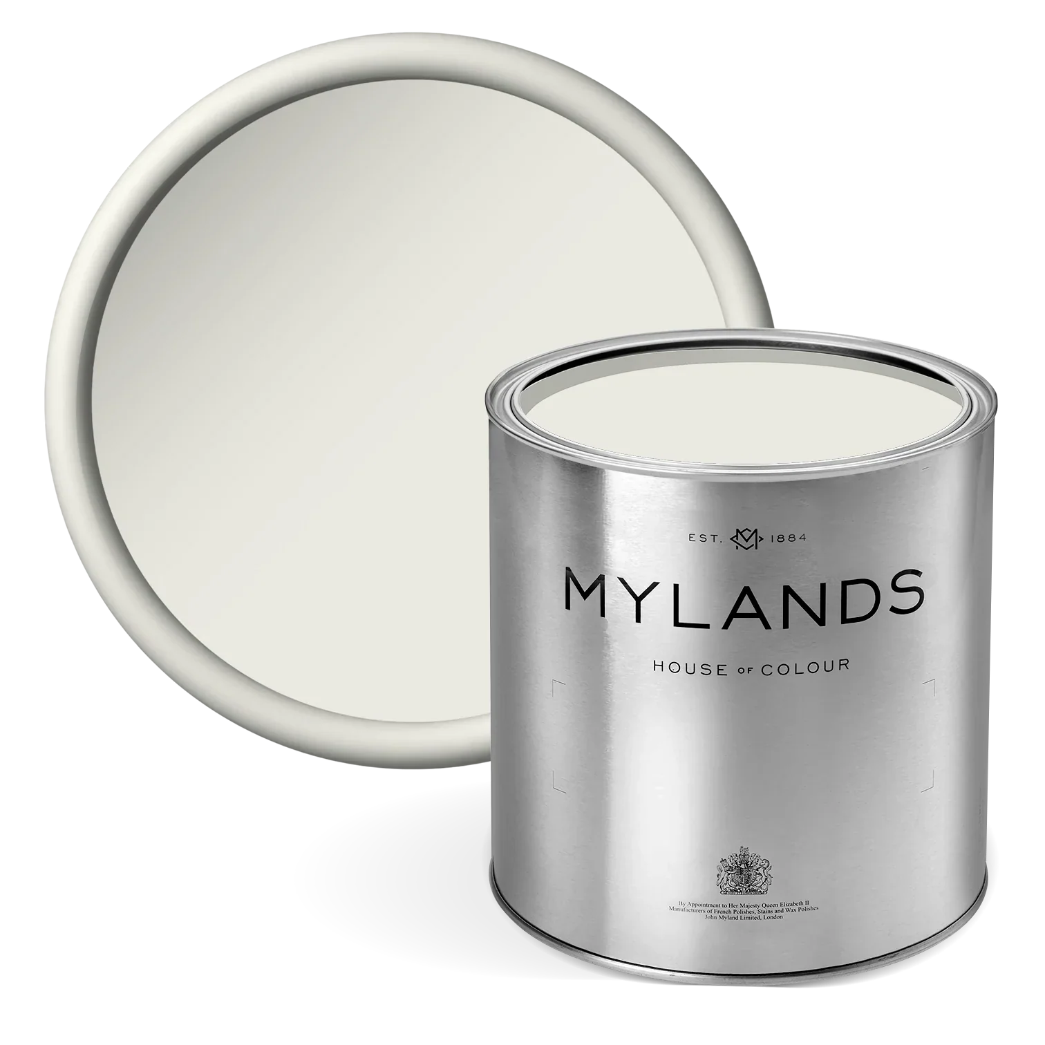 Mylands - Acanthus Leaf™ No.12 - off-white paint with yellow undertones in tin