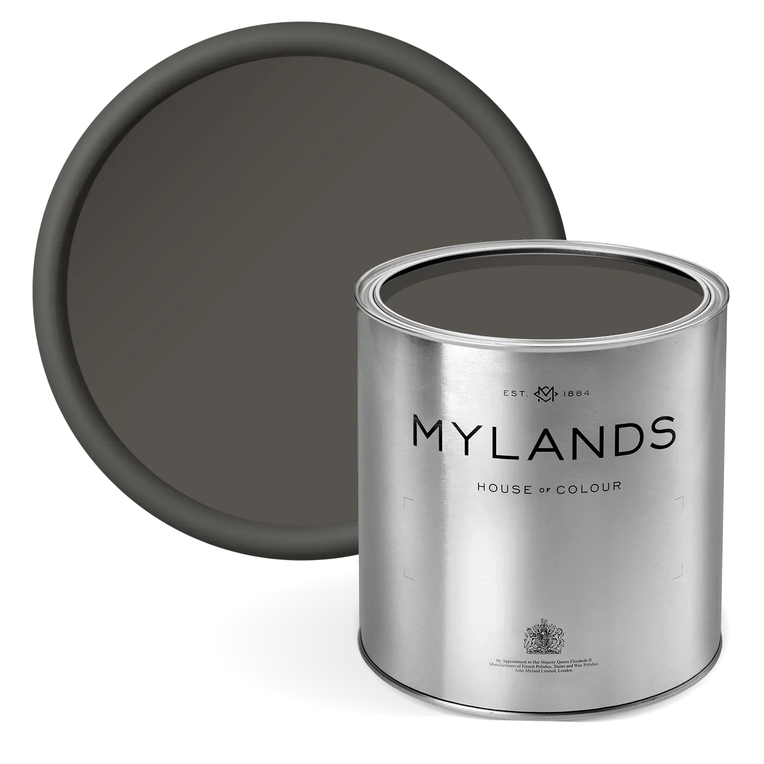 Mylands - Artillery Ground™ No.164 - green brown paint in tin