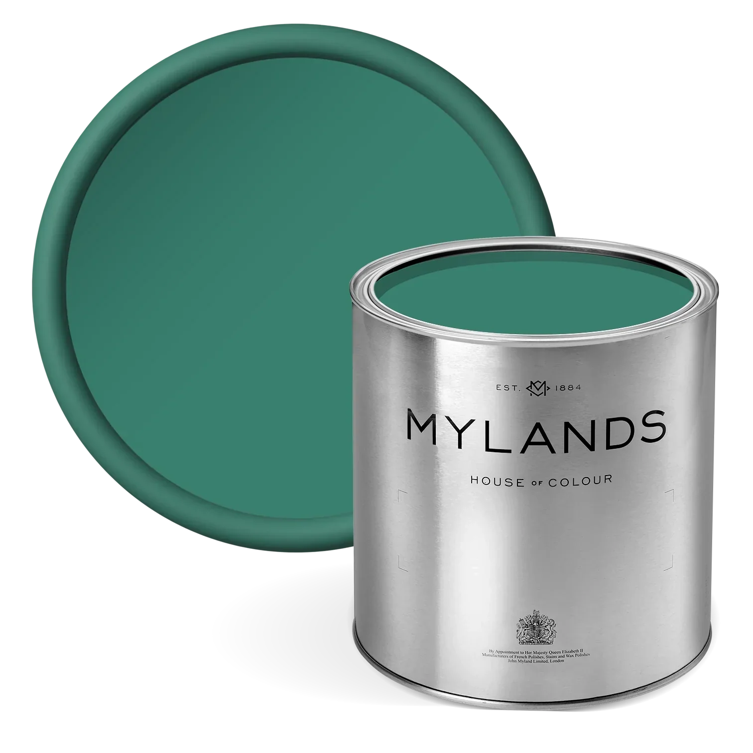 FTT-012™ - Deep Green - Mylands emerald green paint in tin