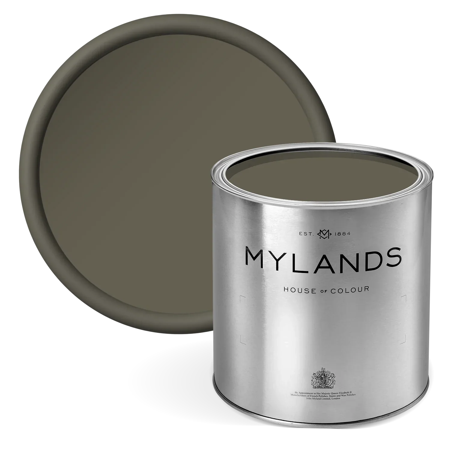 Messel™ No.39 - dark olive green paint in tin