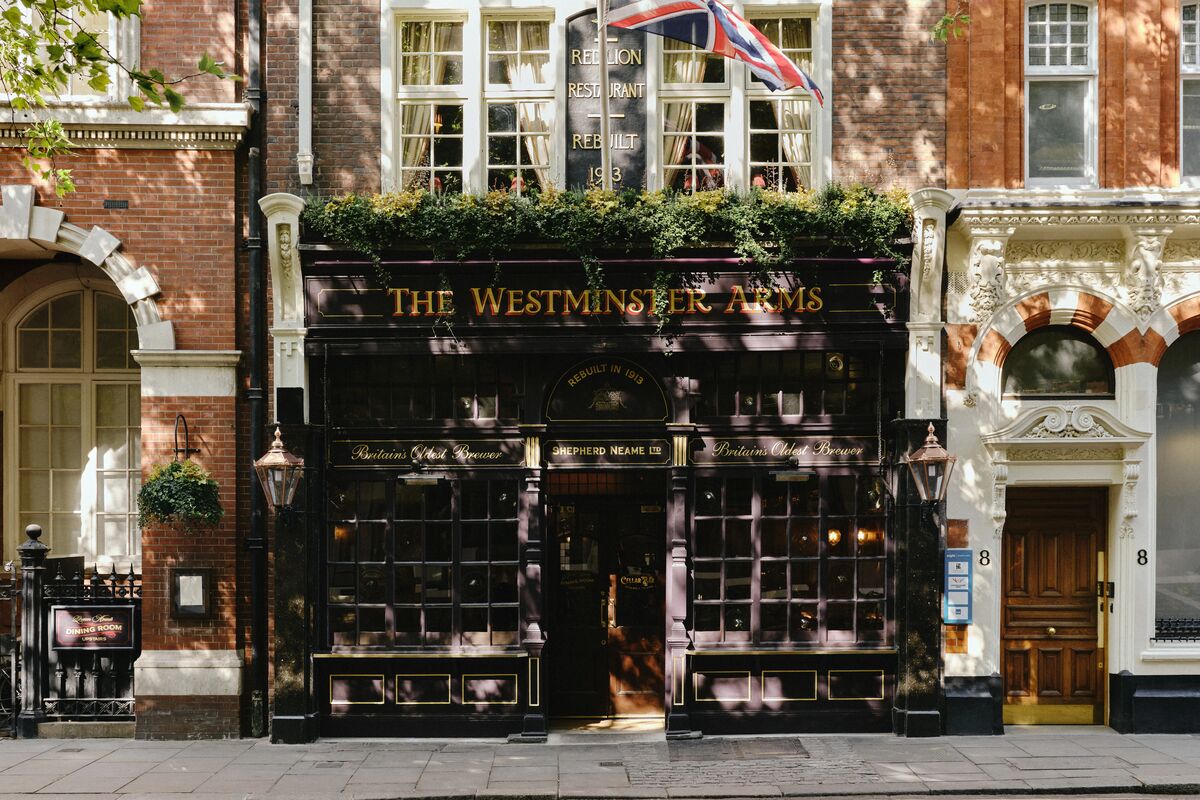 The Westminster Arms interior painted in Mylands.