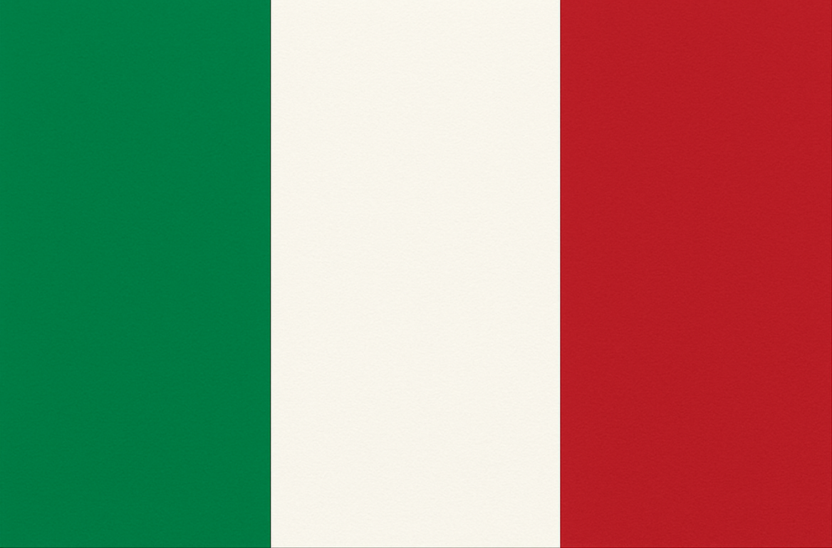 flat image of italy flag