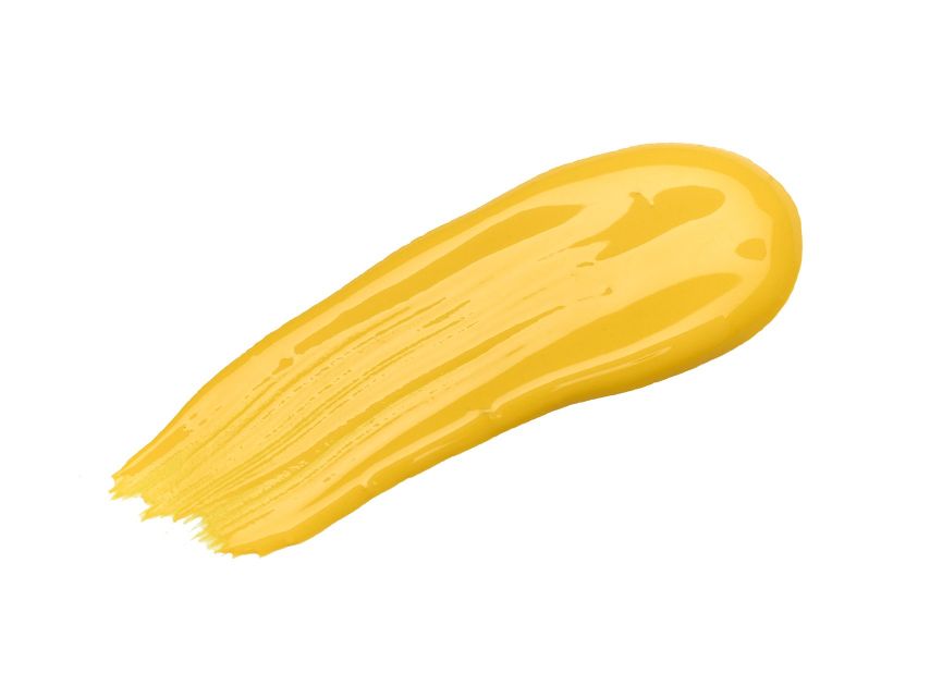 Brushstroke of FTT-008, a Bright Mustard Yellow Paint