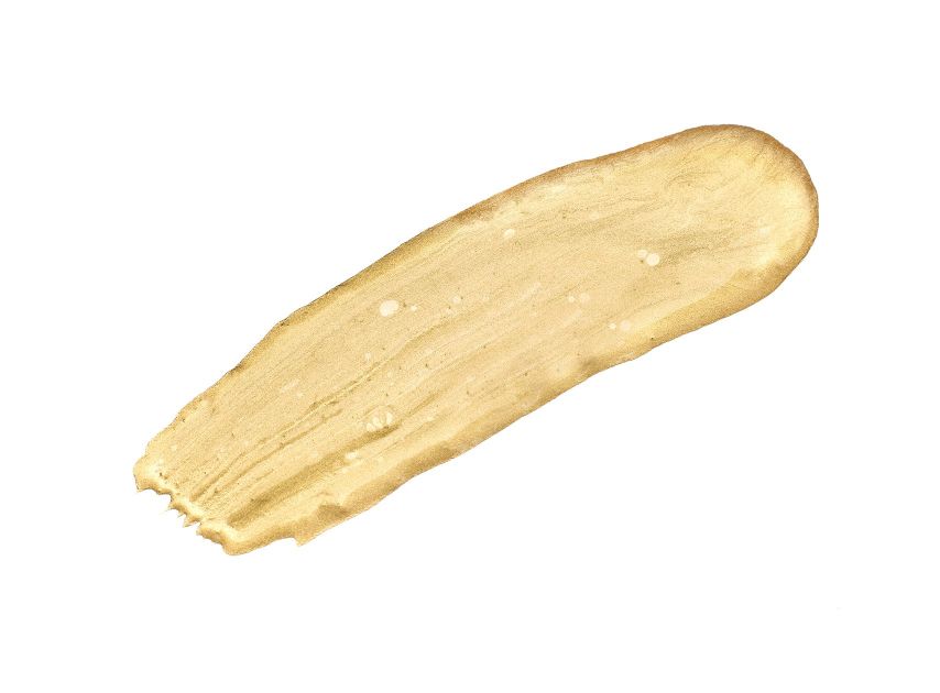 Brushstroke of FTT-002, a Light Gold Colour Paint