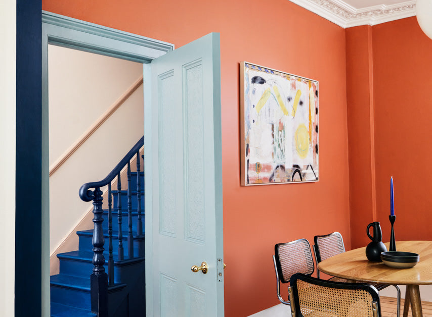 Vibrant Coral Orange walls painted with Coral Orange™ No.277