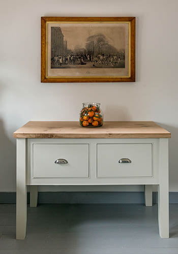 Silver Blue flooring painted with Hawksmoor No.112